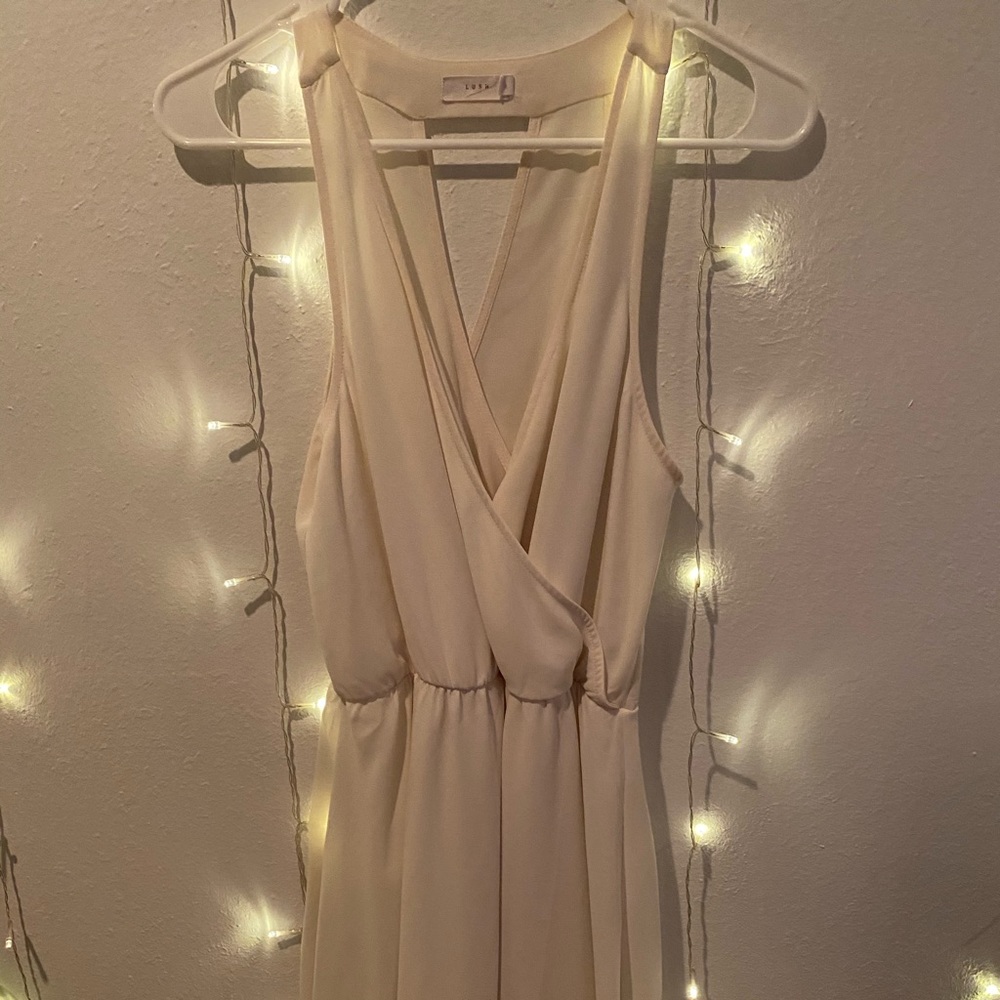 Cream shift dress